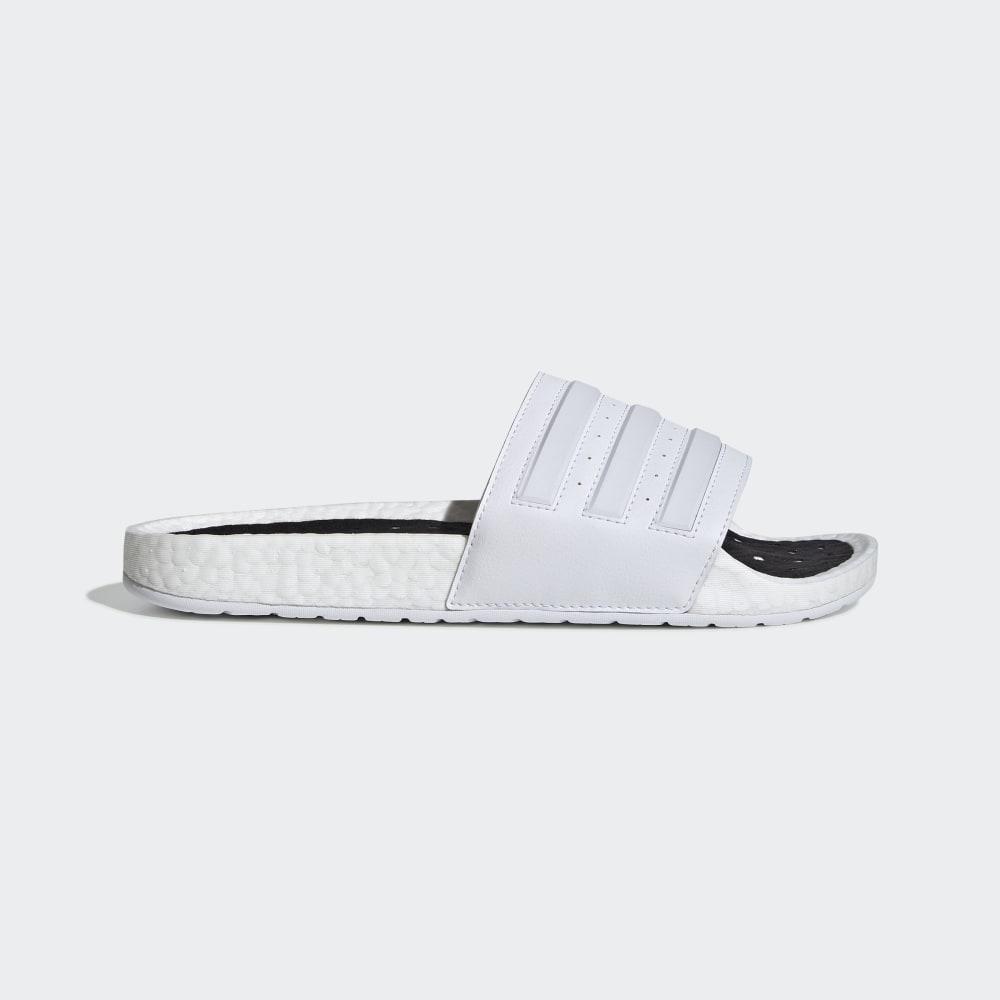 Adidas Men's Adilette Boost Slides White/White Ireland EG1909